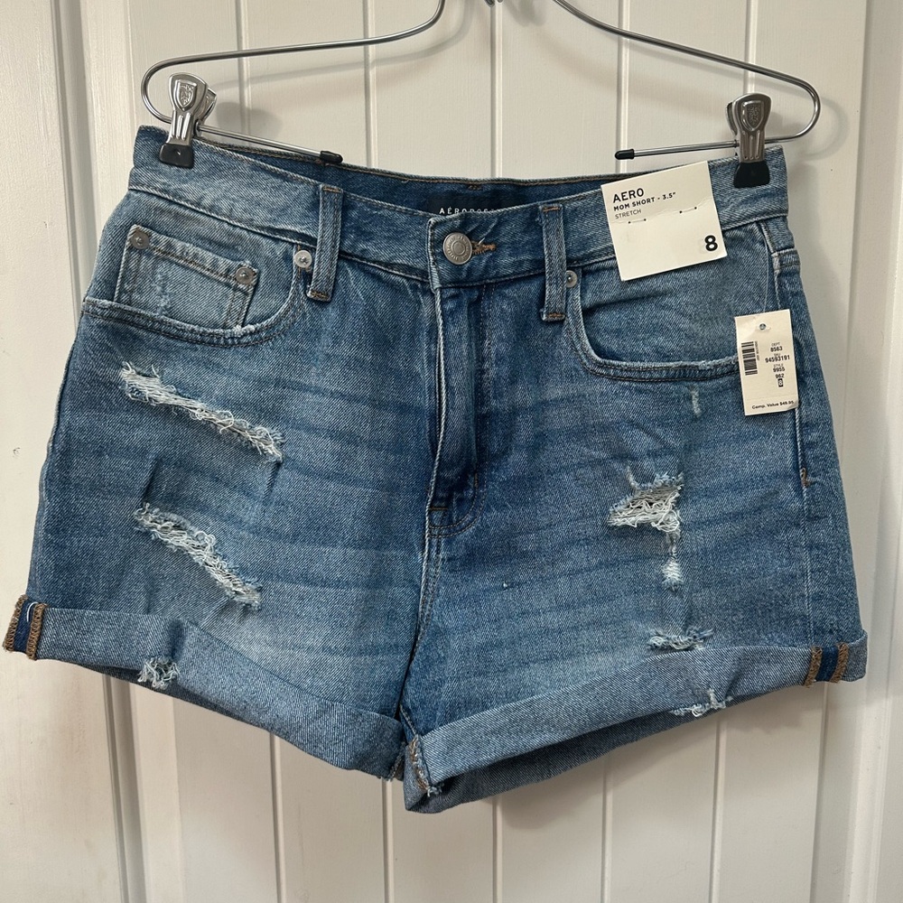 Women's AERO Blue Denim Shorts
